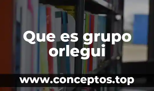 Que es grupo orlegui