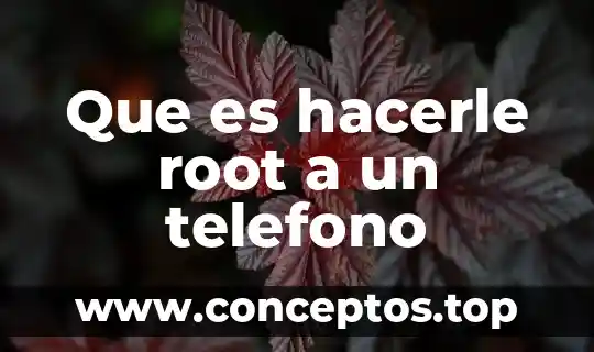 Que es hacerle root a un telefono