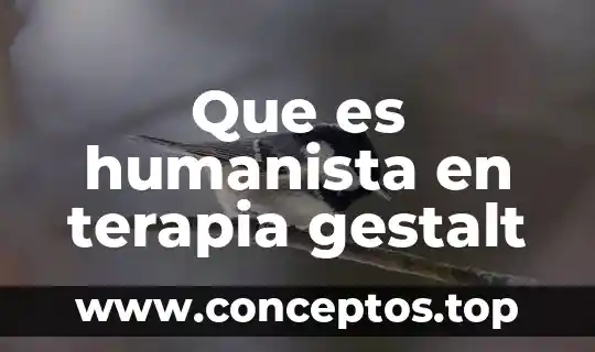 Que es humanista en terapia gestalt