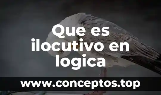 Que es ilocutivo en logica