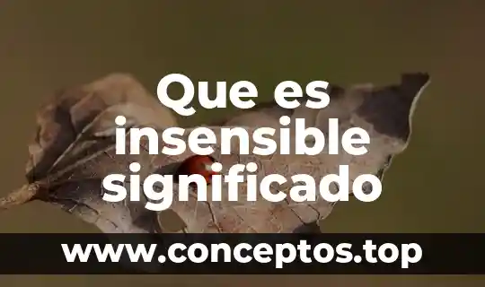 Que es hendido significado 6 Que es insensible significado