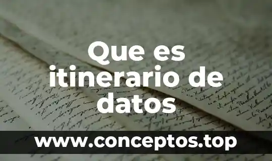 Qué es extend en bases de datos 3 Que es itinerario de datos