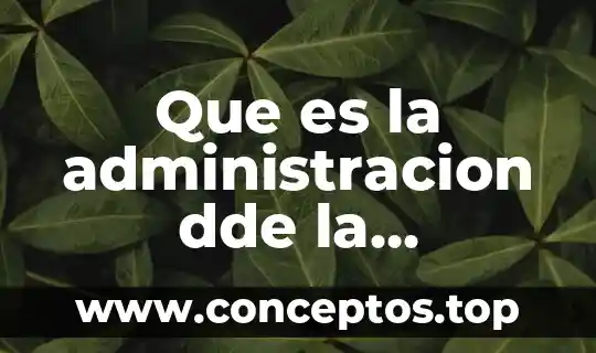 Que es administracion desconcentrados 5 Que es la administracion dde la produccion
