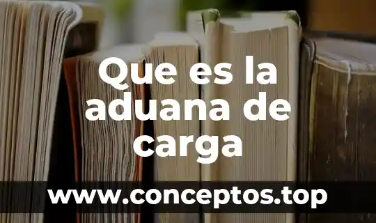 Que es la aduana de carga