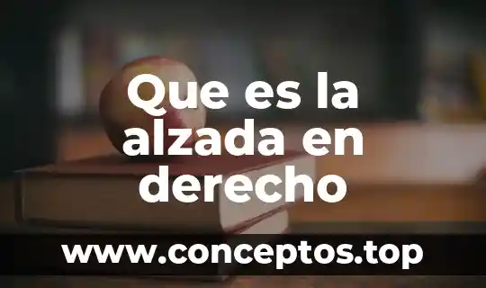 Que es la alzada en derecho