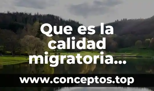 Que es la calidad migratoria para las empresas en mexico