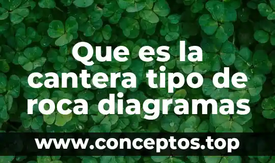 Que es la cantera tipo de roca diagramas