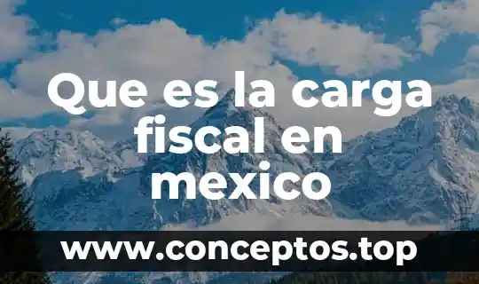 Que es la carga fiscal en mexico