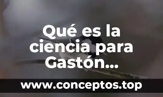 Que es ciencia caracteristicas y tipos 7 Qu茅 es la ciencia para Gast贸n Bachelard