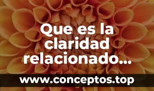 Que es la claridad relacionado con la logica