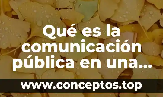 Que es ser licenciado en comunicacion humana 5 Qué es la comunicación pública en una empresa
