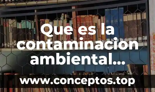 Que es la degradación por la contaminación del agua 6 Que es la contaminacion ambiental reseña