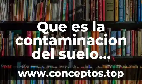 Que es la contaminacion del suelo actividad minera