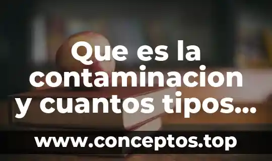 Que es la contaminacion y cuantos tipos hay