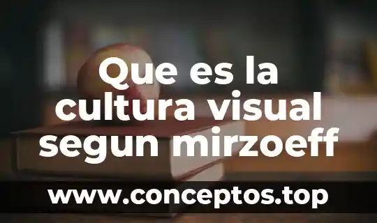 Que es el examen segun el autor 5 Que es la cultura visual segun mirzoeff