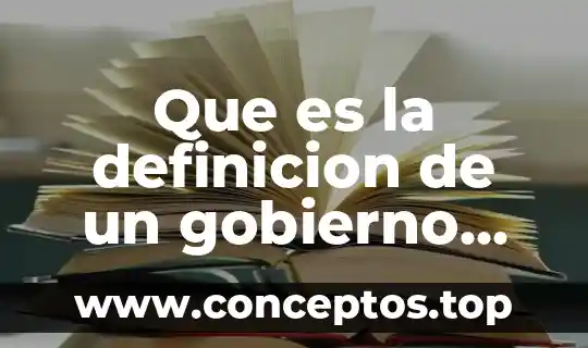 Que es la definicion de un gobierno democratico