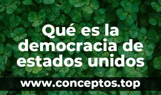 Qué es la democracia de estados unidos