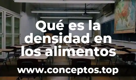 Que es peso en alimentos 7 Qué es la densidad en los alimentos