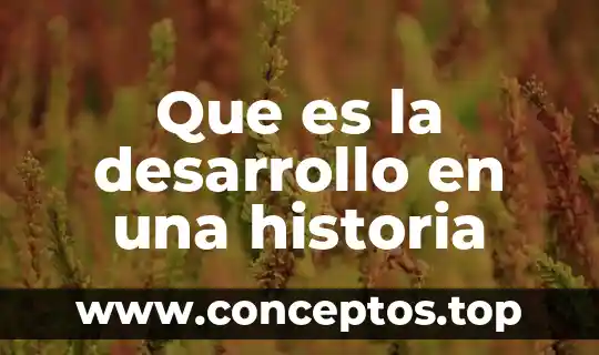 Que es historia significado 6 Que es la desarrollo en una historia