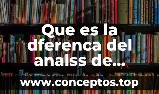 Que es la dferenca del analss de mercado descrpcon