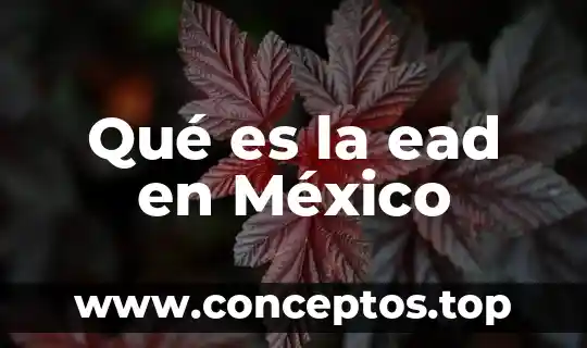 Qué es la ead en México