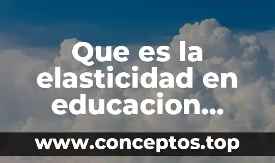 Que es elasticidad en economia con variantes 7 Que es la elasticidad en educacion fisica yahoo