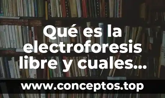 Qué es la electroforesis libre y cuales son sus limitaciones