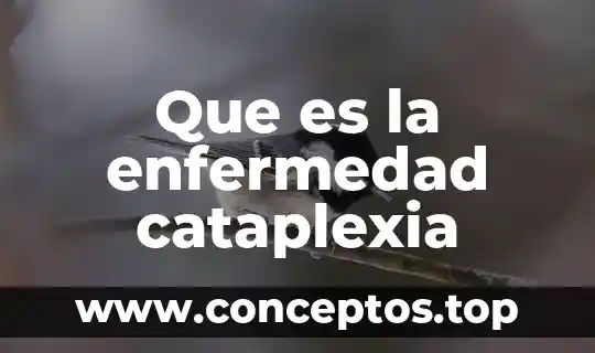 Que es la enfermedad cataplexia