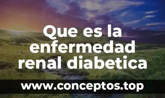 Que es la enfermedad renal diabetica