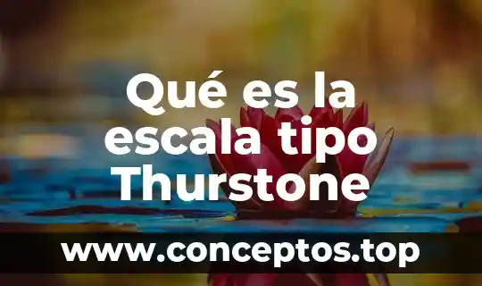 Que es tipo de compuesto 8 Qué es la escala tipo Thurstone