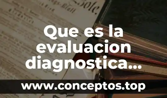 Que es la evaluacion diagnostica preescolar