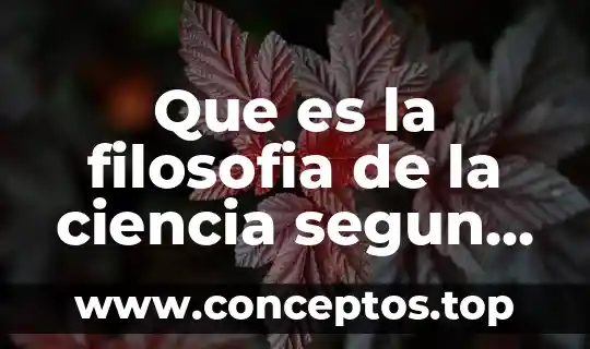 Que es la filosofia de la ciencia segun mario bunge