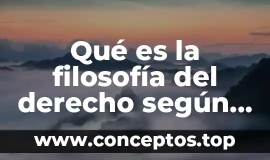 Qué es la filosofía del derecho según García Máynez