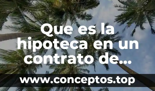 Qué es el nombre comercial en derecho mercantil 4 Que es la hipoteca en un contrato de prestamo mercantil