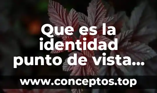 Que es la identidad punto de vista biblico