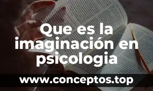 Que es la imaginación en psicologia