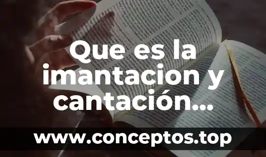 Que es la imantacion y cantación como metodo de separacion