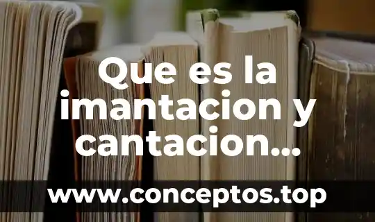 Que es la imantacion y cantacion como metodos de separacion