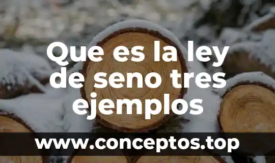 Que es el significado de las tres erres 3 Que es la ley de seno tres ejemplos
