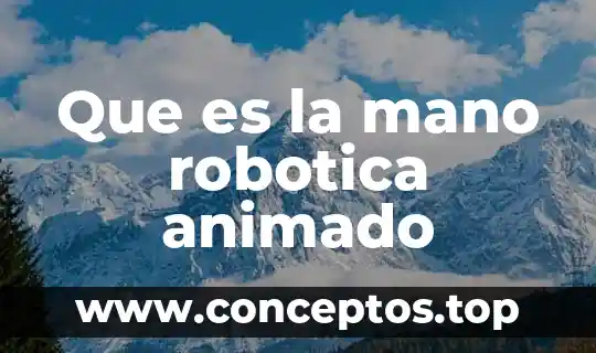 Que es la mano robotica animado