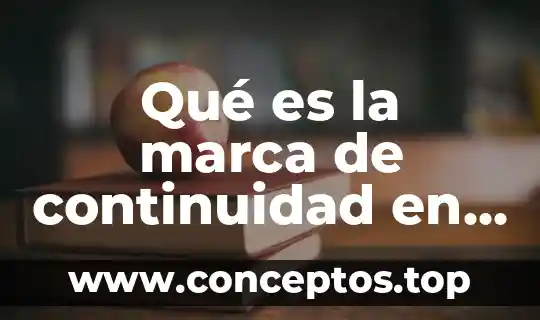 Qué es un micrófono hsmr marca Blue color 7 Qué es la marca de continuidad en el IMSS