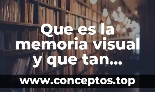 Que es la memoria visual y que tan importante es