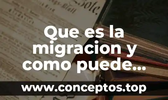 Que es la migracion y como puede ser