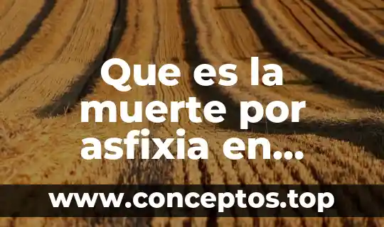 Que es la muerte por asfixia en plantas