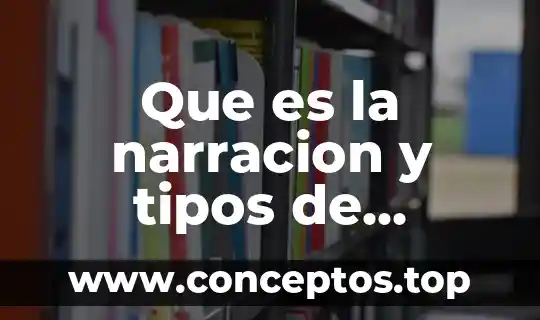 Que es la narracion y tipos de narracion