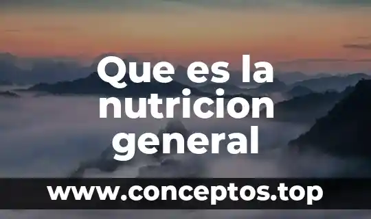 Que es una caloría en nutrición animal 6 Que es la nutricion general