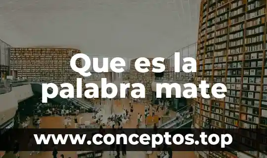 Qué es el significado de la palabra litro 5 Que es la palabra mate