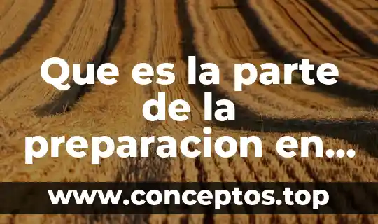 Que es la parte de la preparacion en una negociacion