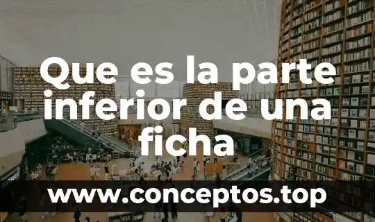 Que es la parte inferior de una ficha