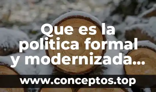 Que es la politica formal y modernizada de las emprezas